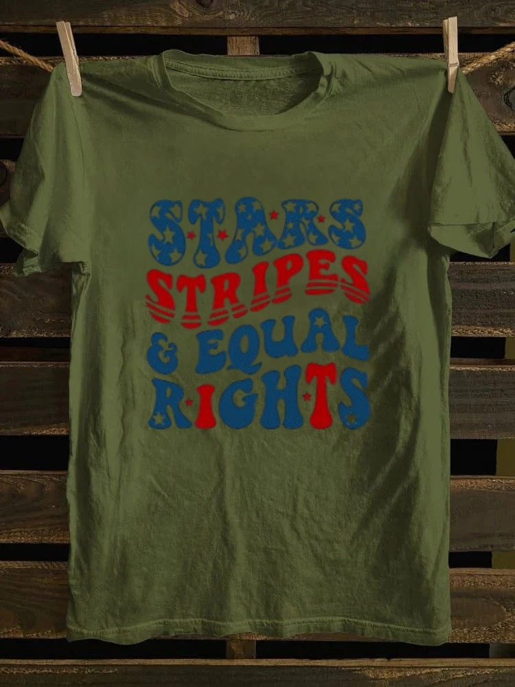 Stars Stripes And Equal Rights T-shirt Retro