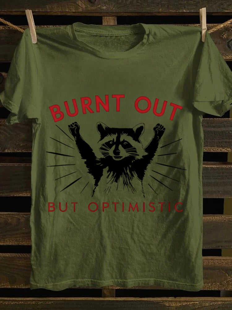 Retro punk rock band printed design pattern T-shirt