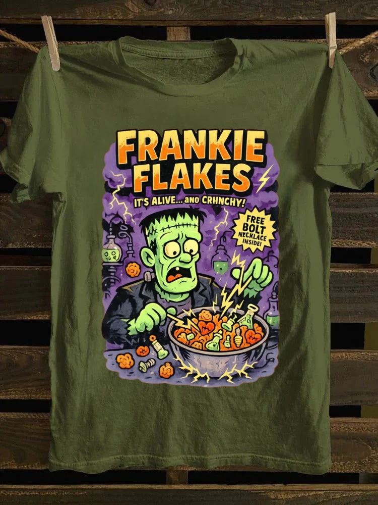 Frankie Flakes Printed Unisex Oversized Halloween T-shirt
