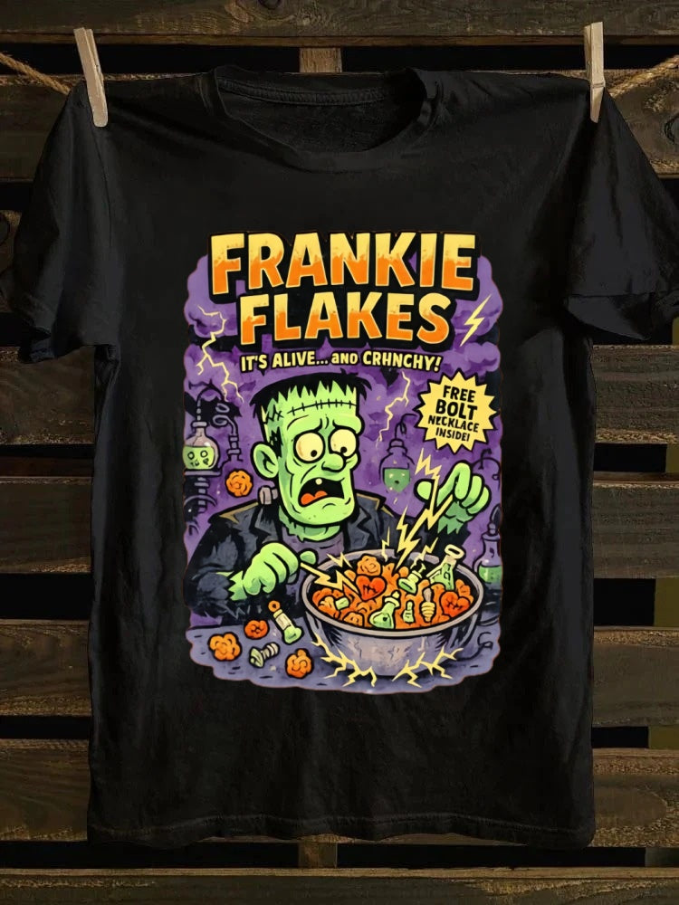 Frankie Flakes Printed Unisex Oversized Halloween T-shirt