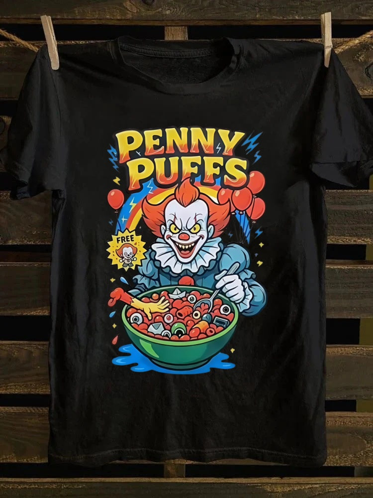 Penny Puffs Printed Oversized Unisex Halloween T-shirt