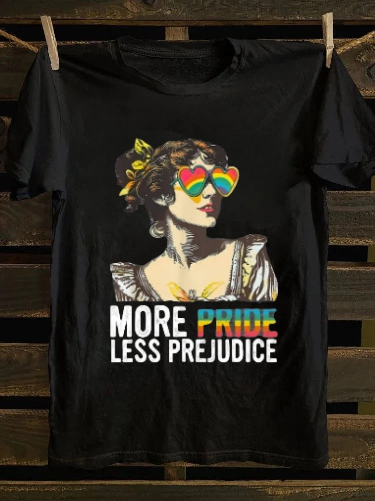 More Pride Less Prejudice T-shirt Retro