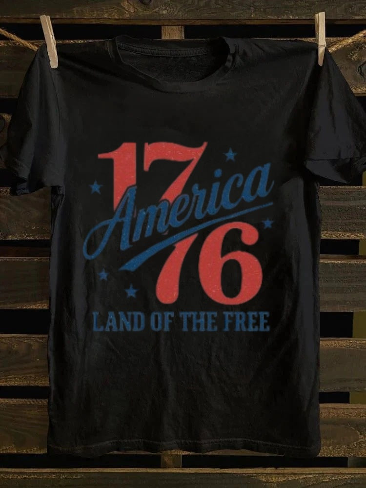1776 America Land Of The Free T-shirt Retro