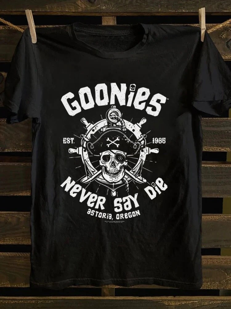 Retro school punk rock band printed design pattern T-shirt