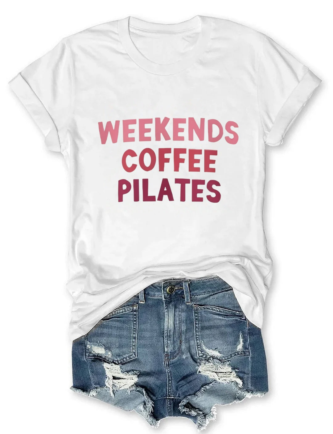 Weekends Coffee Pilates t-shirt