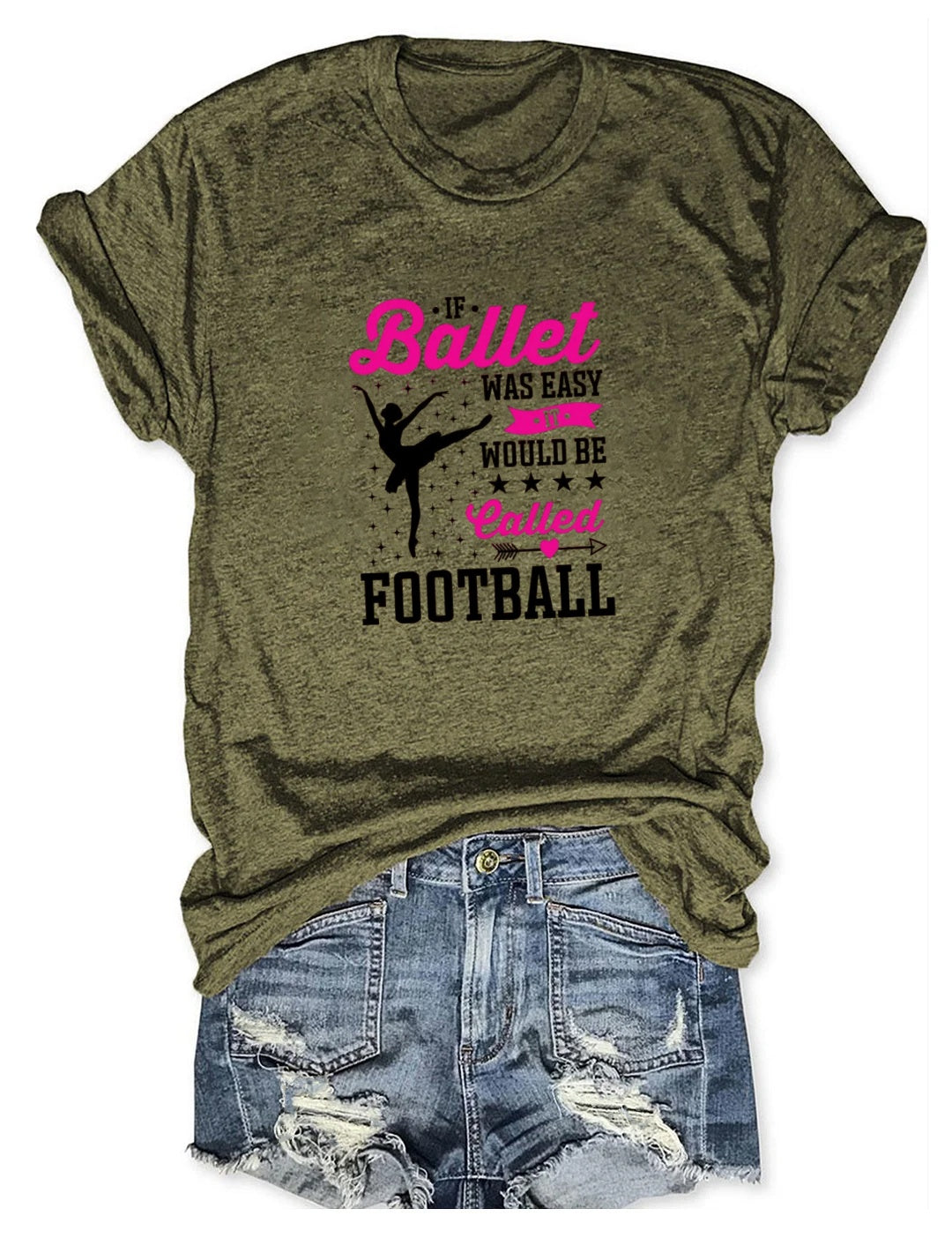 Ballet is hard (that's why it's not called football) - dance shirts