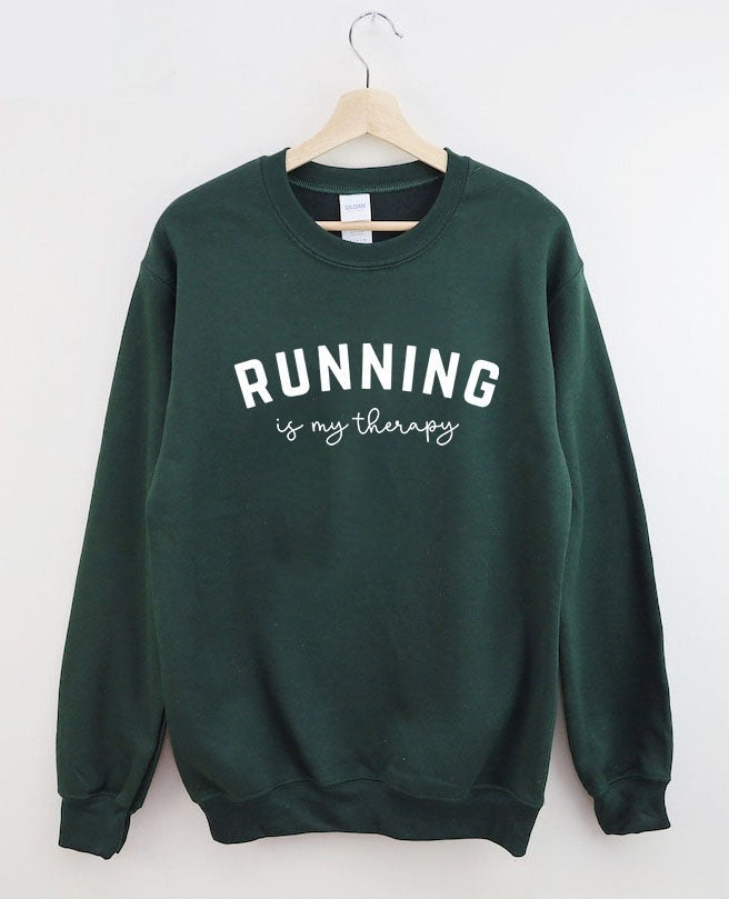 Running Is My Therapy Sweatshirt