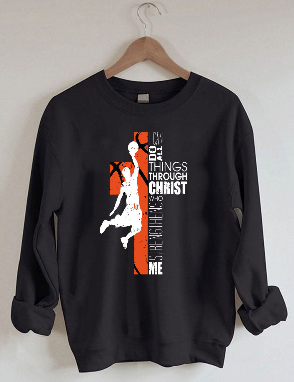 Christian Basketball Boys Girls Sweatshirt