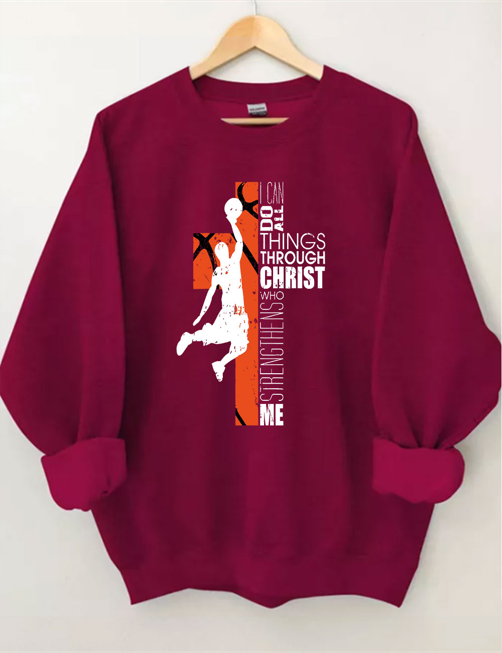 Christian Basketball Boys Girls Sweatshirt