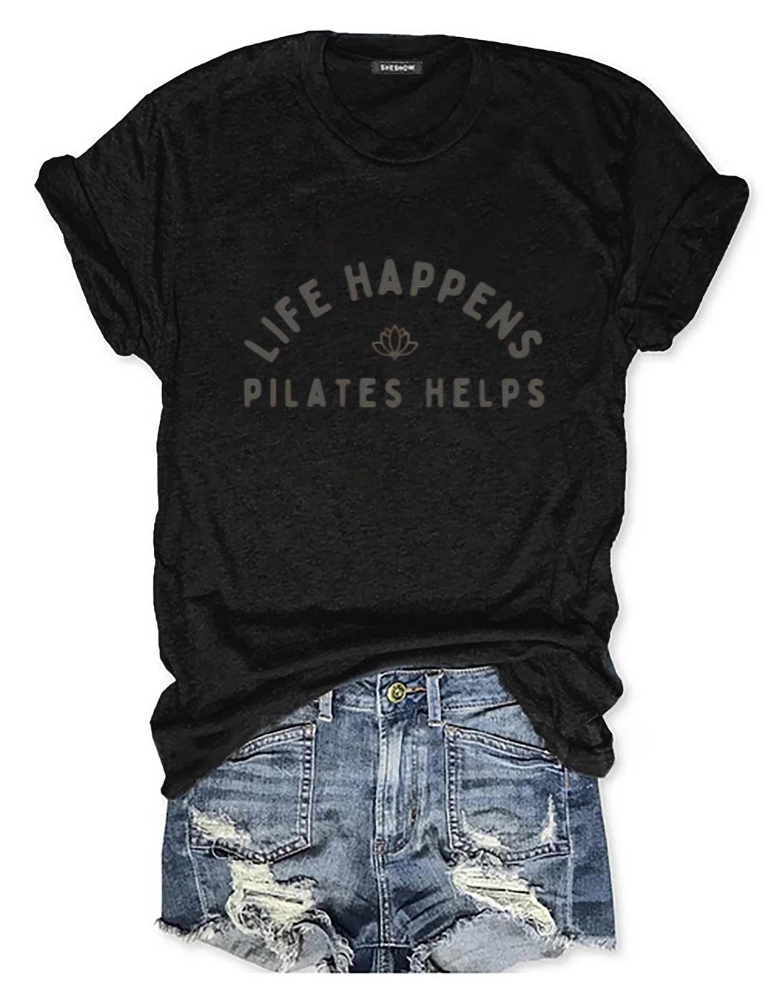 Life Happens Pilates Helps t-shirt