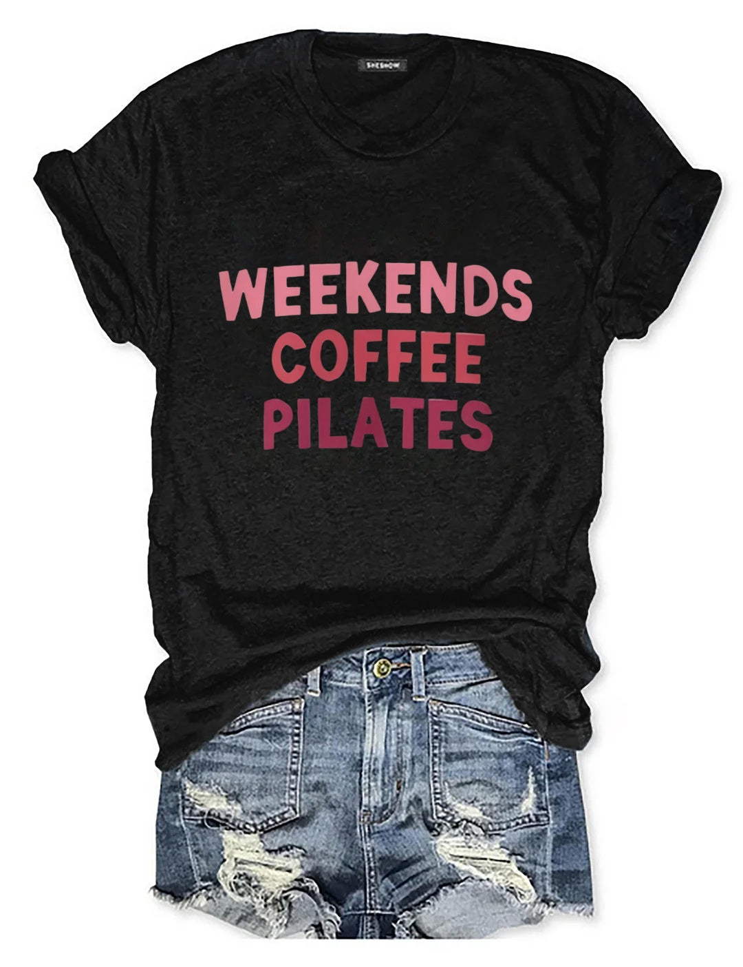 Weekends Coffee Pilates t-shirt