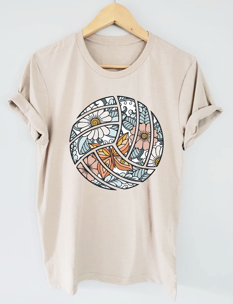 Floral Volleyball T-shirt