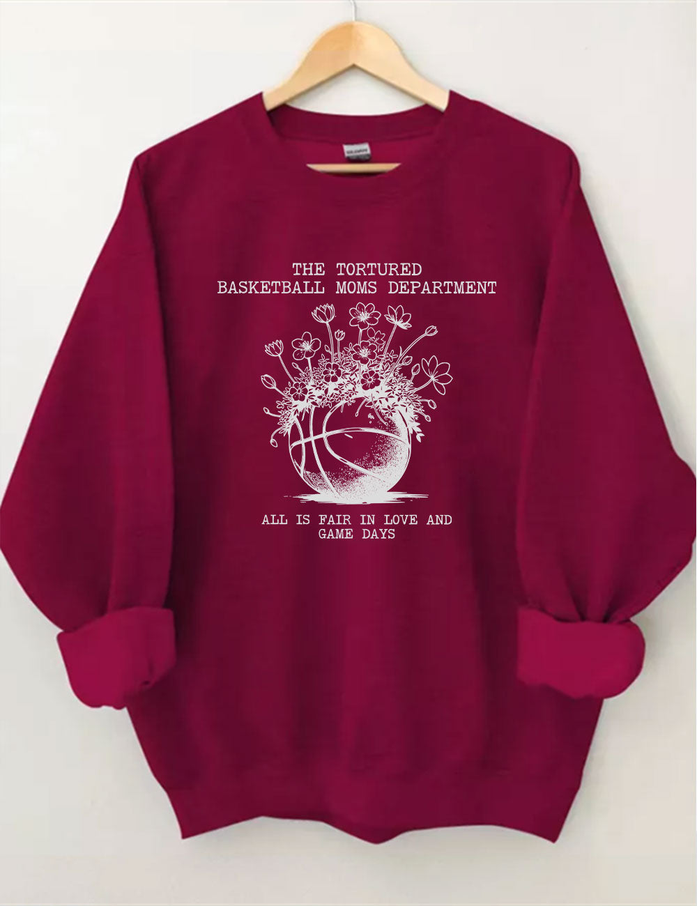 Tortured Basketball Moms Department Sweatshirt