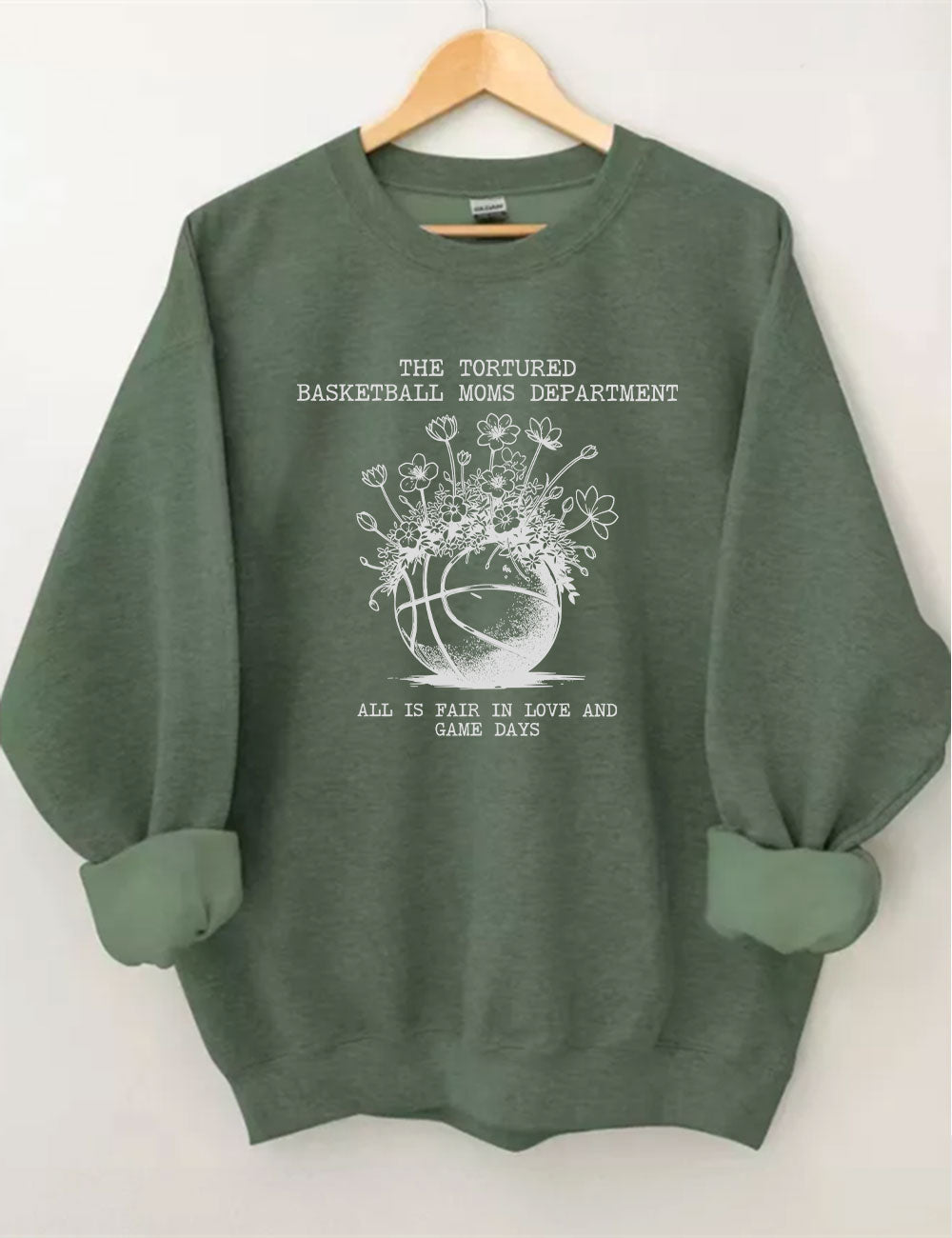 Tortured Basketball Moms Department Sweatshirt