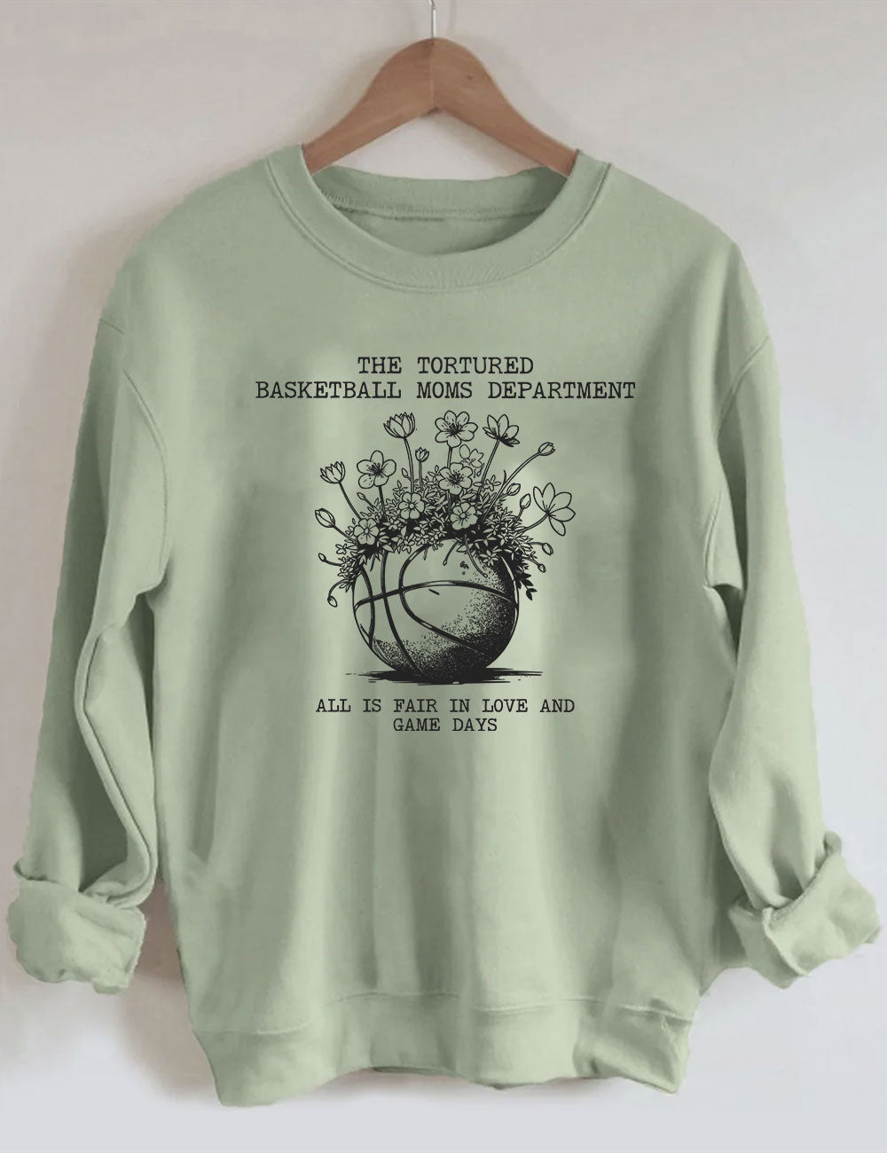 Tortured Basketball Moms Department Sweatshirt
