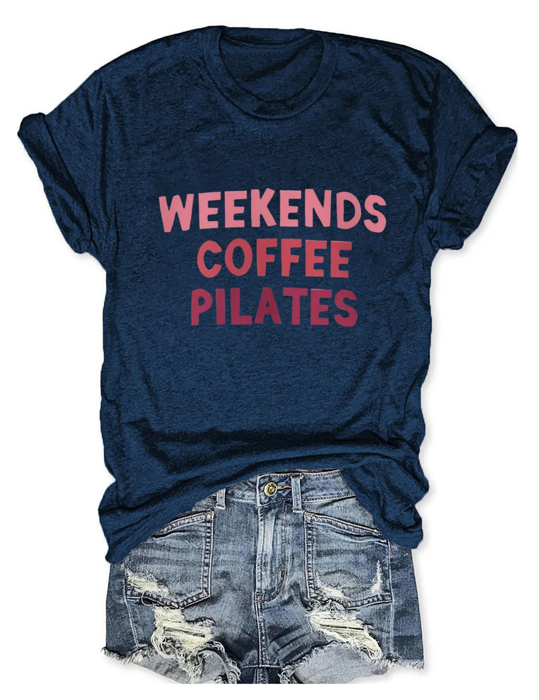 Weekends Coffee Pilates t-shirt