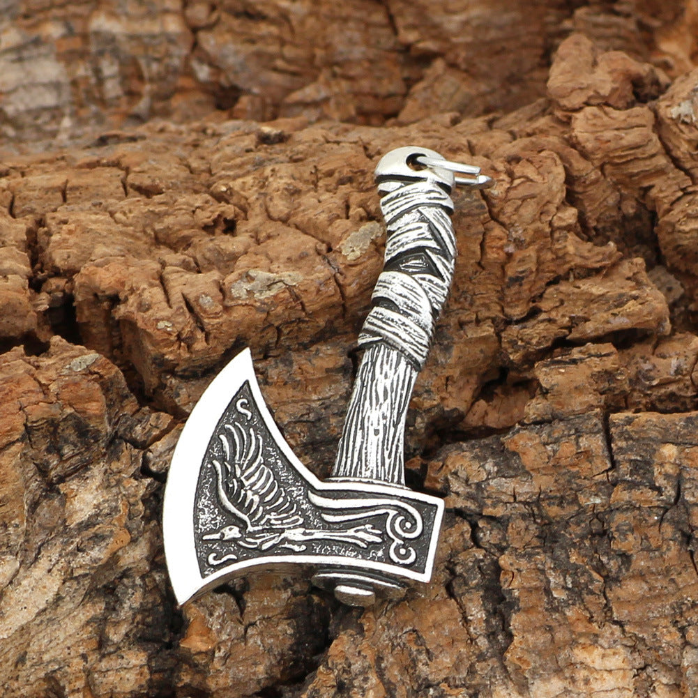 Viking Jewelry Celtic Wolf Axe Designer Men's Necklace Trendy Accessories Halloween