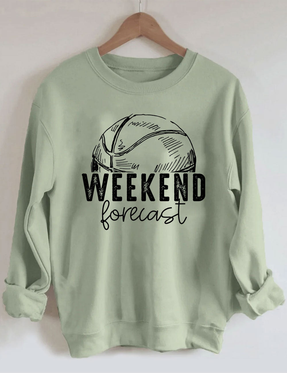 Weekend Forecast Basketball Sweatshirt