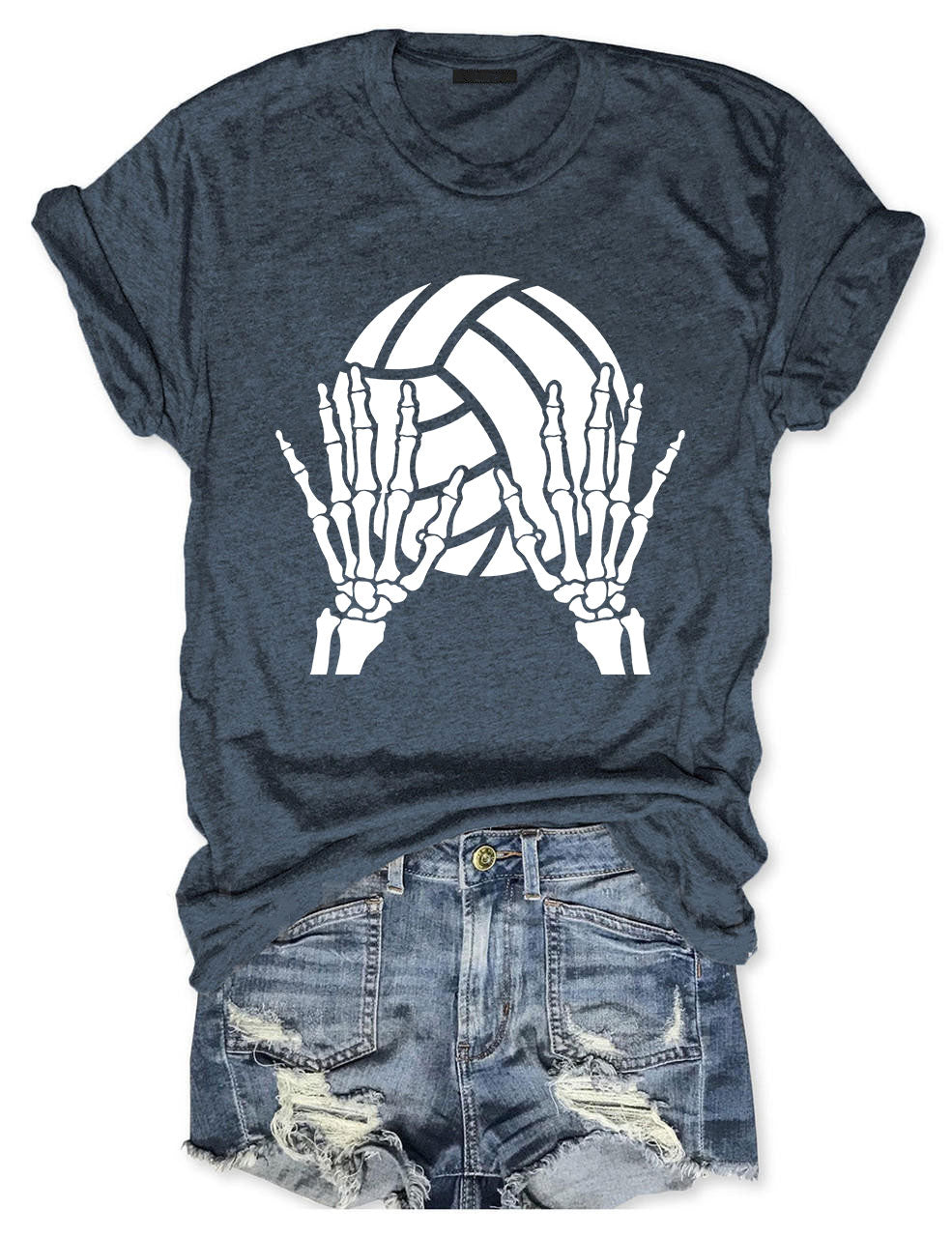 Volleyball Skeleton Hands T-shirt