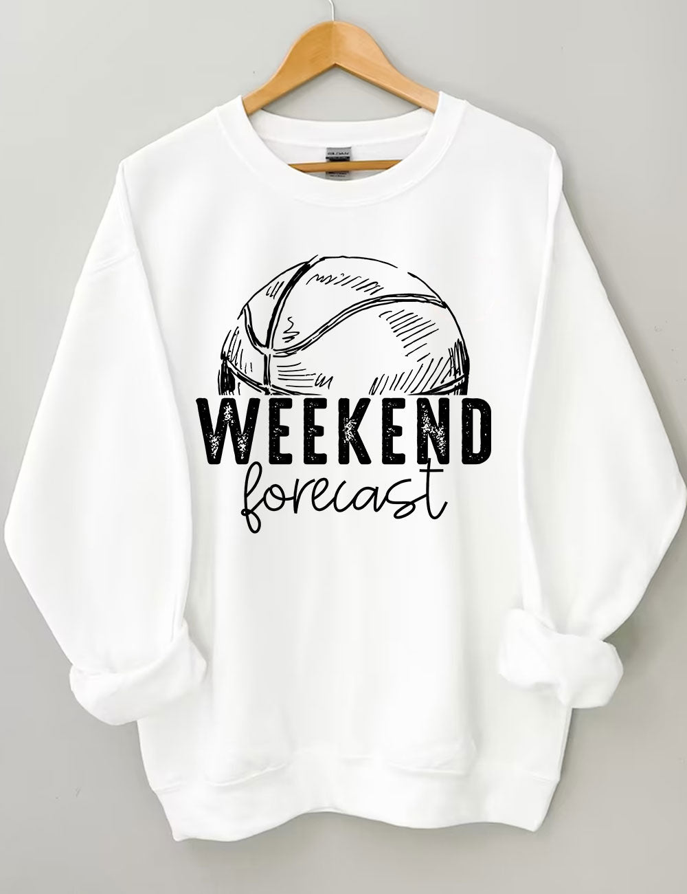 Weekend Forecast Basketball Sweatshirt