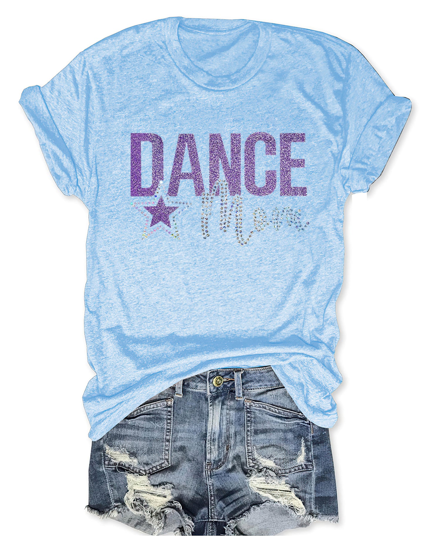 Dance Mom With Bling Faux Rhinestones T-shirt
