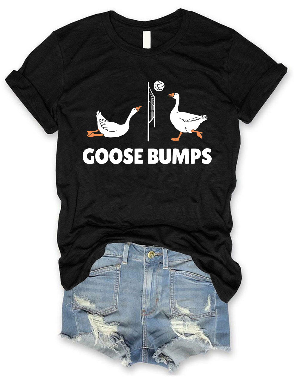 Goose Bumps Funny Volleyball T-shirt