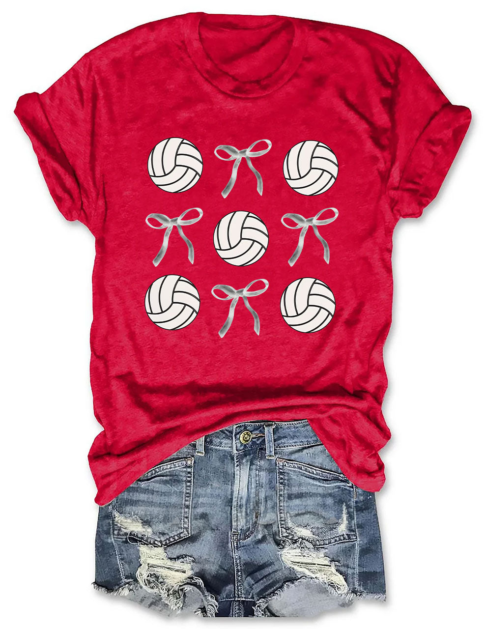 Volleyball Bows T-shirt