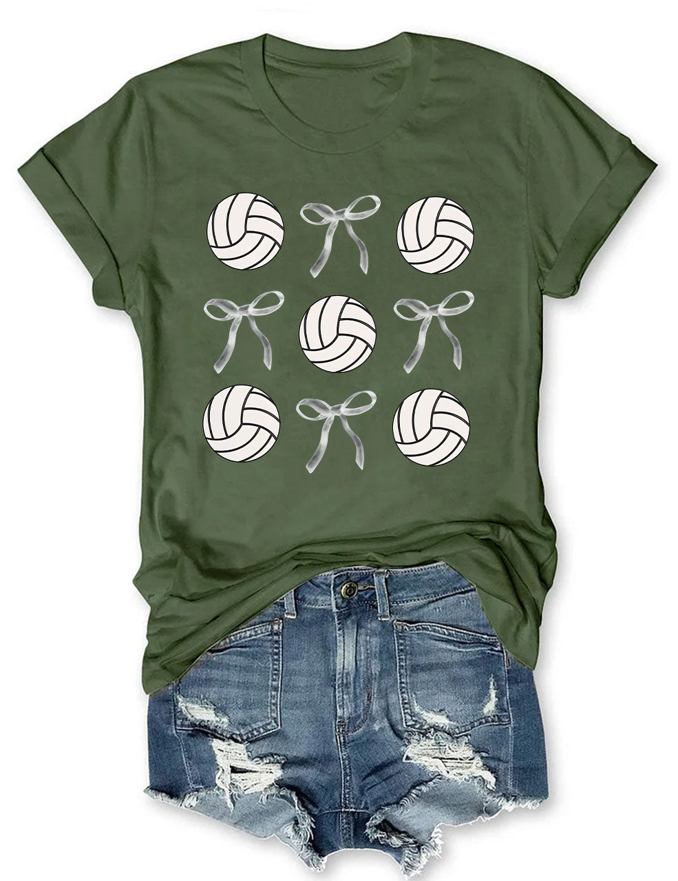 Volleyball Bows T-shirt