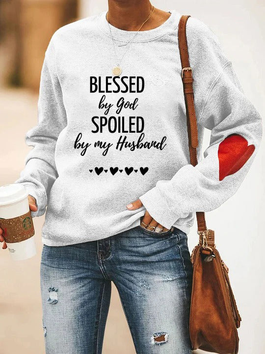Blessed By God Spoiled By My Husband Sweatshirt