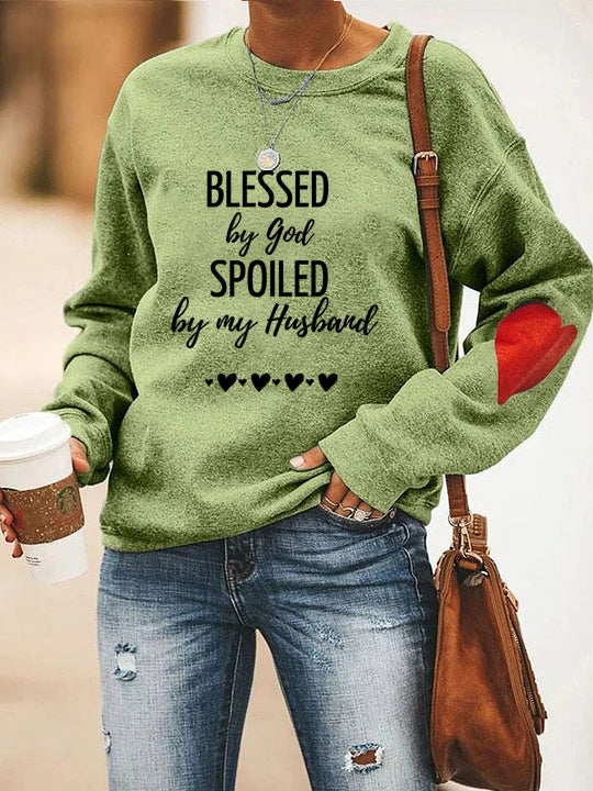 Blessed By God Spoiled By My Husband Sweatshirt