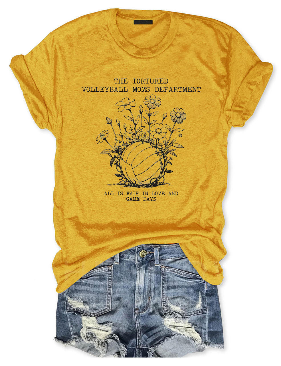 Tortured Volleyball Moms Department T-shirt