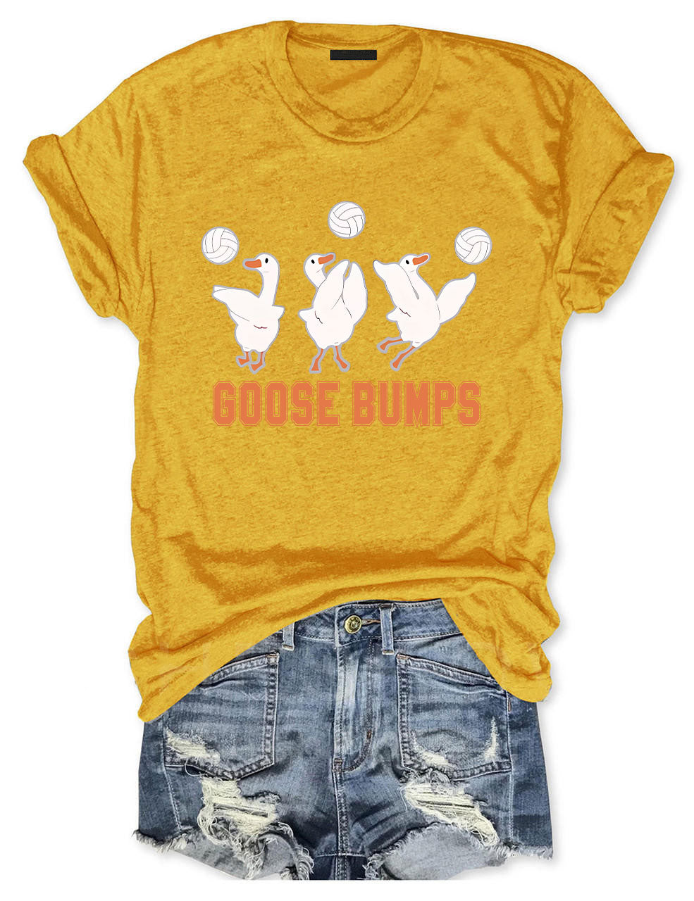Goose Bumps Funny Volleyball T-shirt