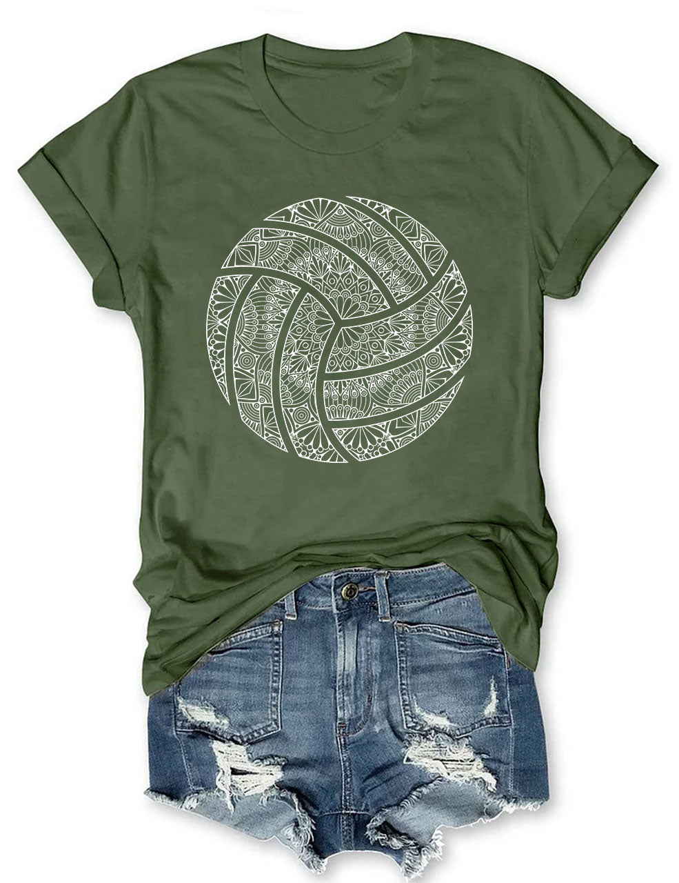 Volleyball Mandala T-shirt