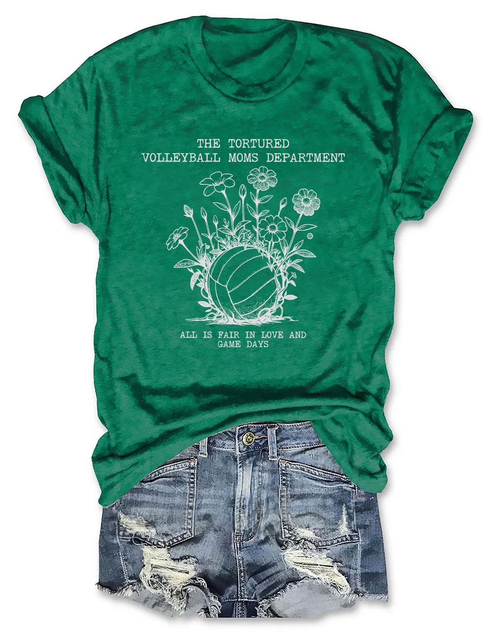 Tortured Volleyball Moms Department T-shirt