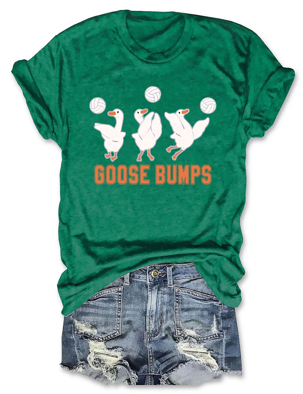 Goose Bumps Funny Volleyball T-shirt