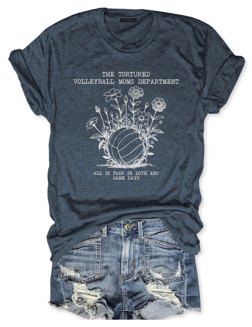 Tortured Volleyball Moms Department T-shirt