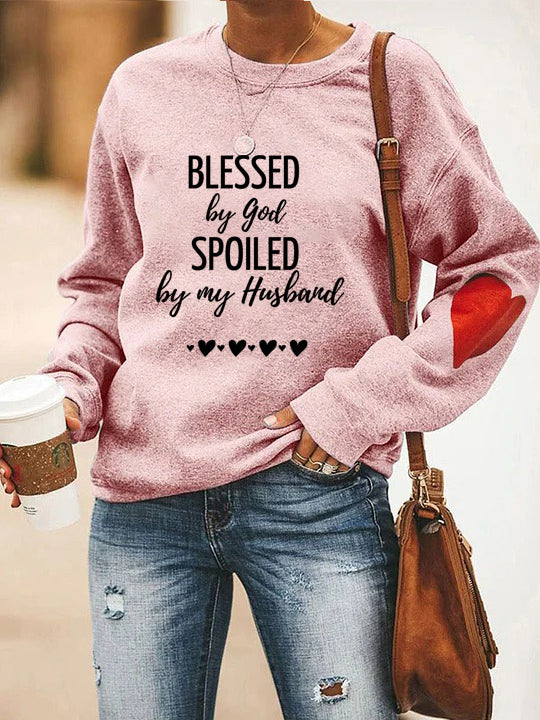 Blessed By God Spoiled By My Husband Sweatshirt