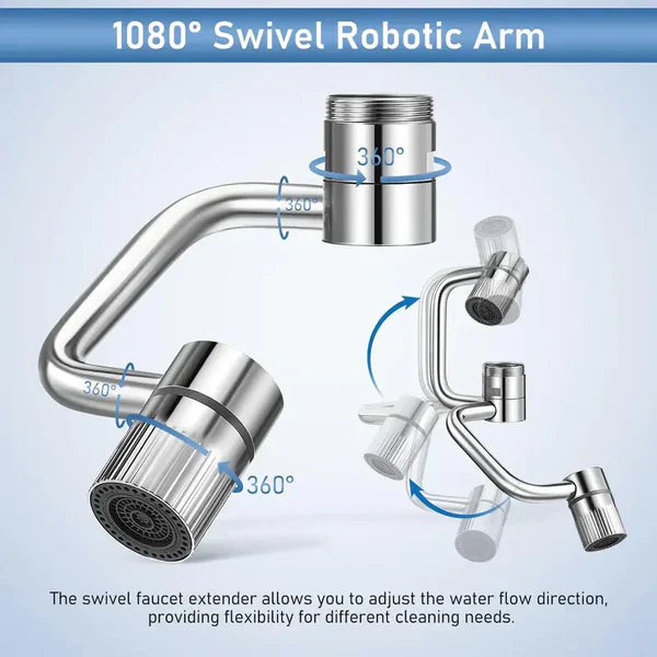 🔥 Bestseller 50% Off 💧🚰 Universal Sink Tap Adaptor ✨1440° Rotatable Faucet Aerator Extension