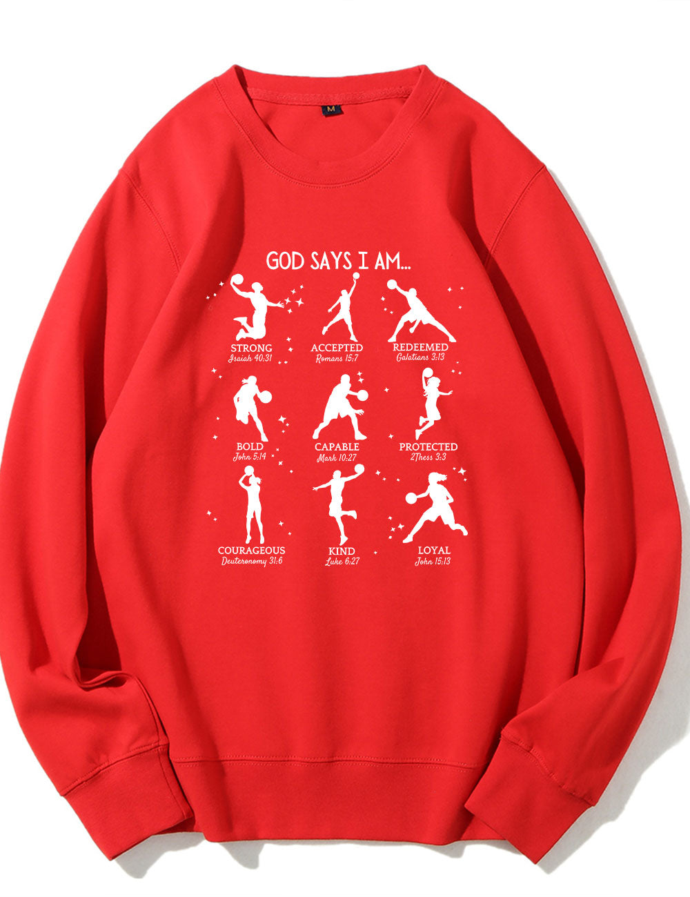 God Says I am Basketball Sweatshirt