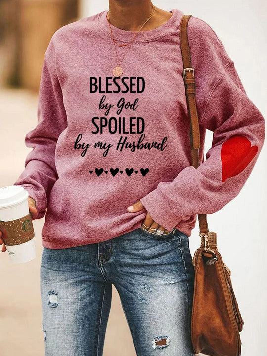 Blessed By God Spoiled By My Husband Sweatshirt