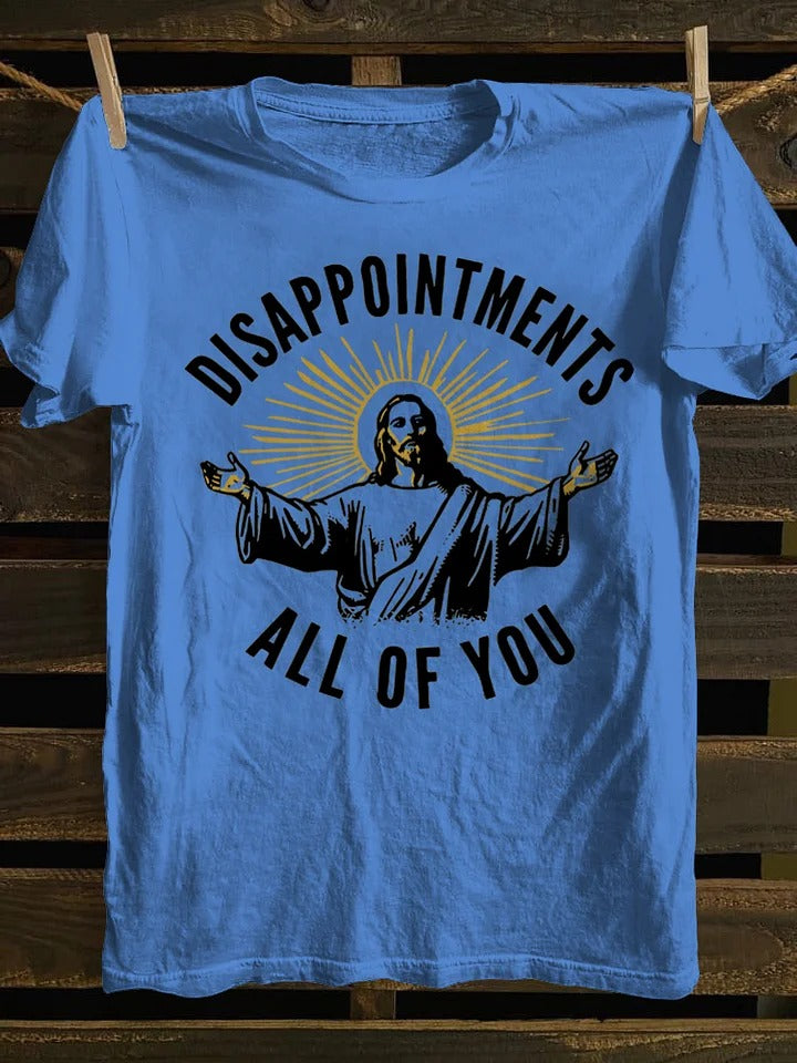 Retro Funny Jesus 'Disappointed in You' Sarcastic T-shirt
