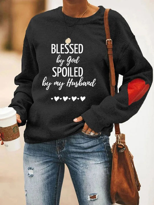 Blessed By God Spoiled By My Husband Sweatshirt