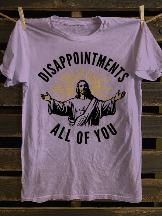 Retro Funny Jesus 'Disappointed in You' Sarcastic T-shirt