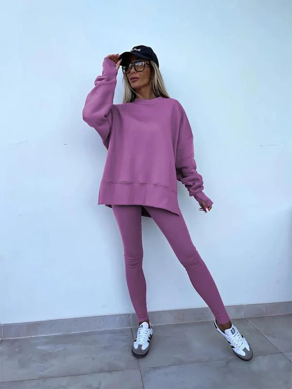 Women's Two-Piece Sweatshirt & Pants Set