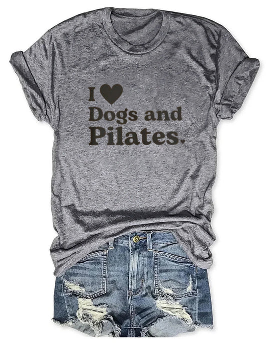 I Love Dogs And Pilates t-shirt