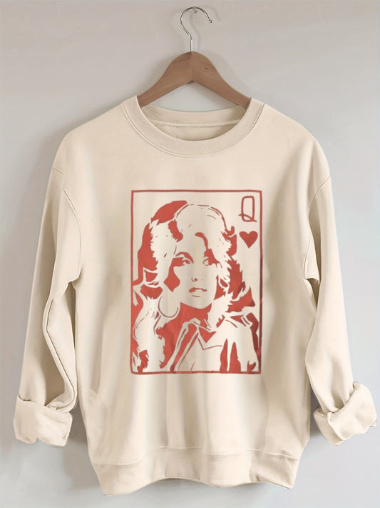 Retro school punk rock band printed design pattern  Sweatshirt