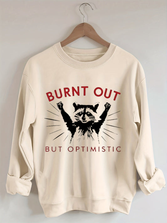 Retro school punk rock band printed design pattern  Sweatshirt