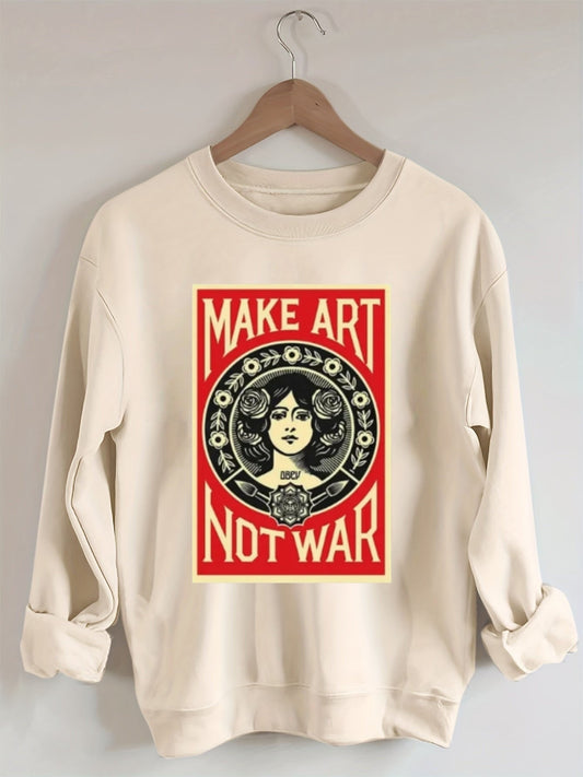 Retro school punk rock band printed design pattern  Sweatshirt