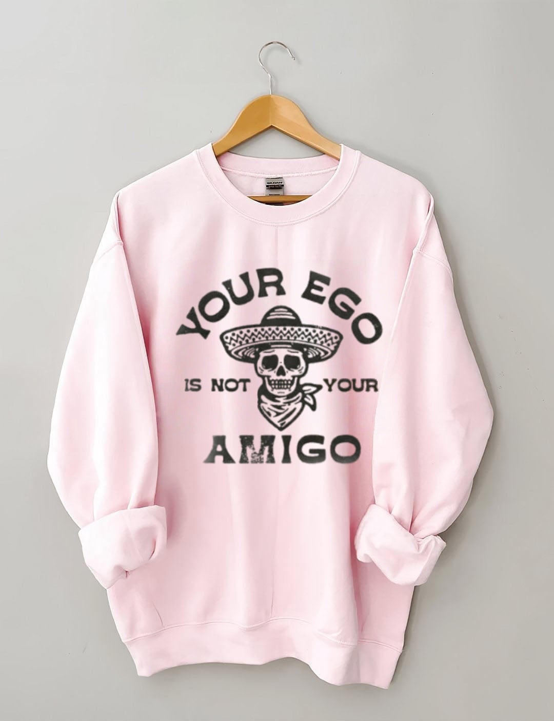 Retro school punk rock band printed design pattern  Sweatshirt