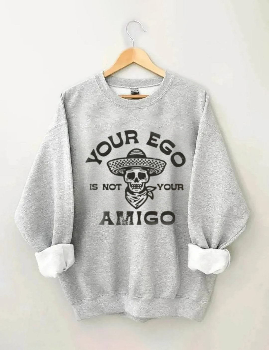 Retro school punk rock band printed design pattern  Sweatshirt